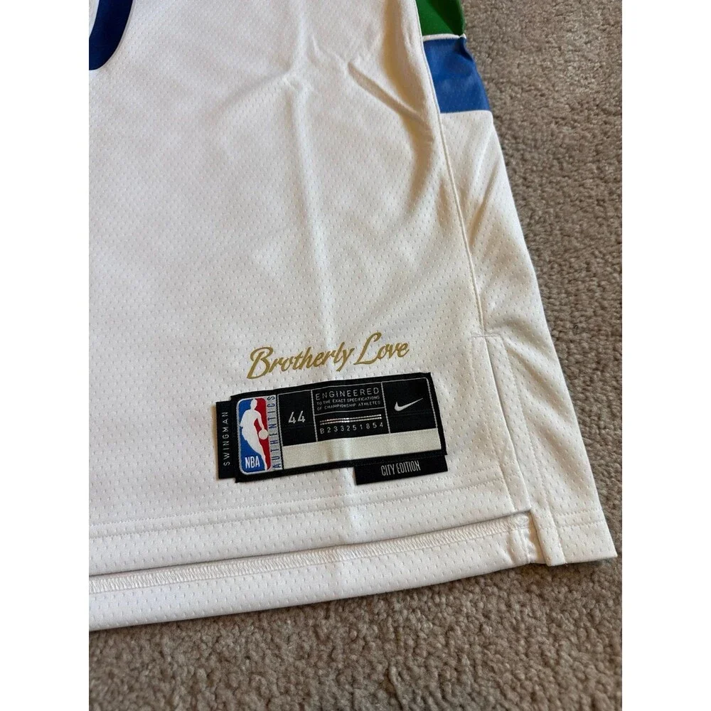 Tyrese Maxey Philadelphia 76ers City Edition Nike NWT Men’s NBA Jersey Size M